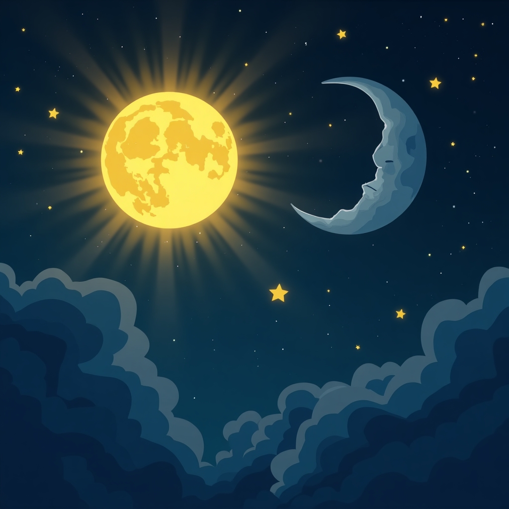 Легенда про кохання місяця та сонця довжиною в тисячі років