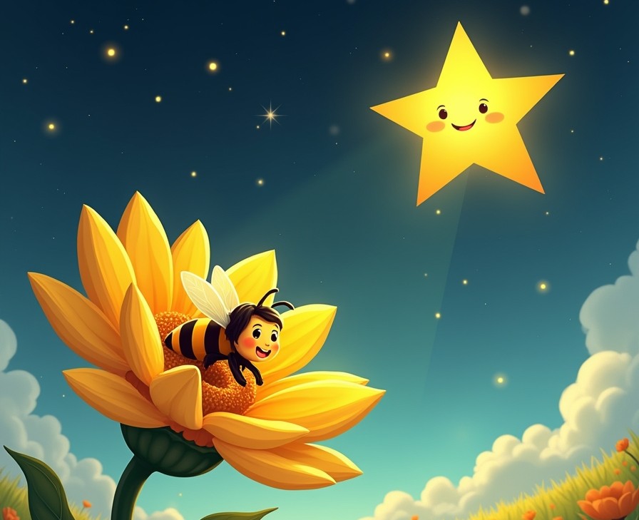 Маленька бджілка та перша зіронька