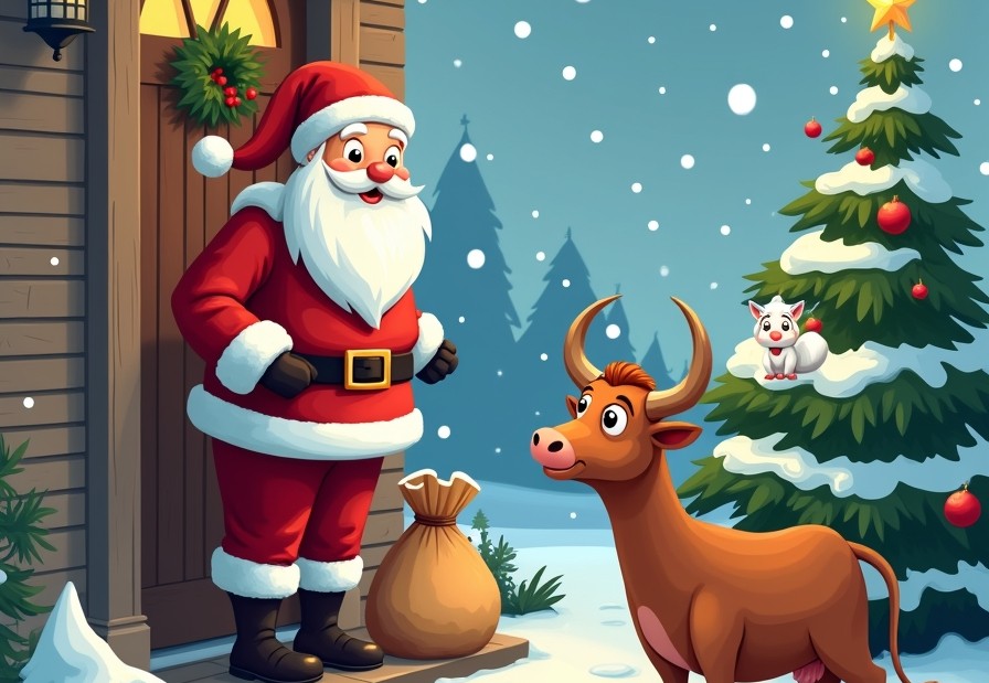 Різдвяне диво для білого білченяти