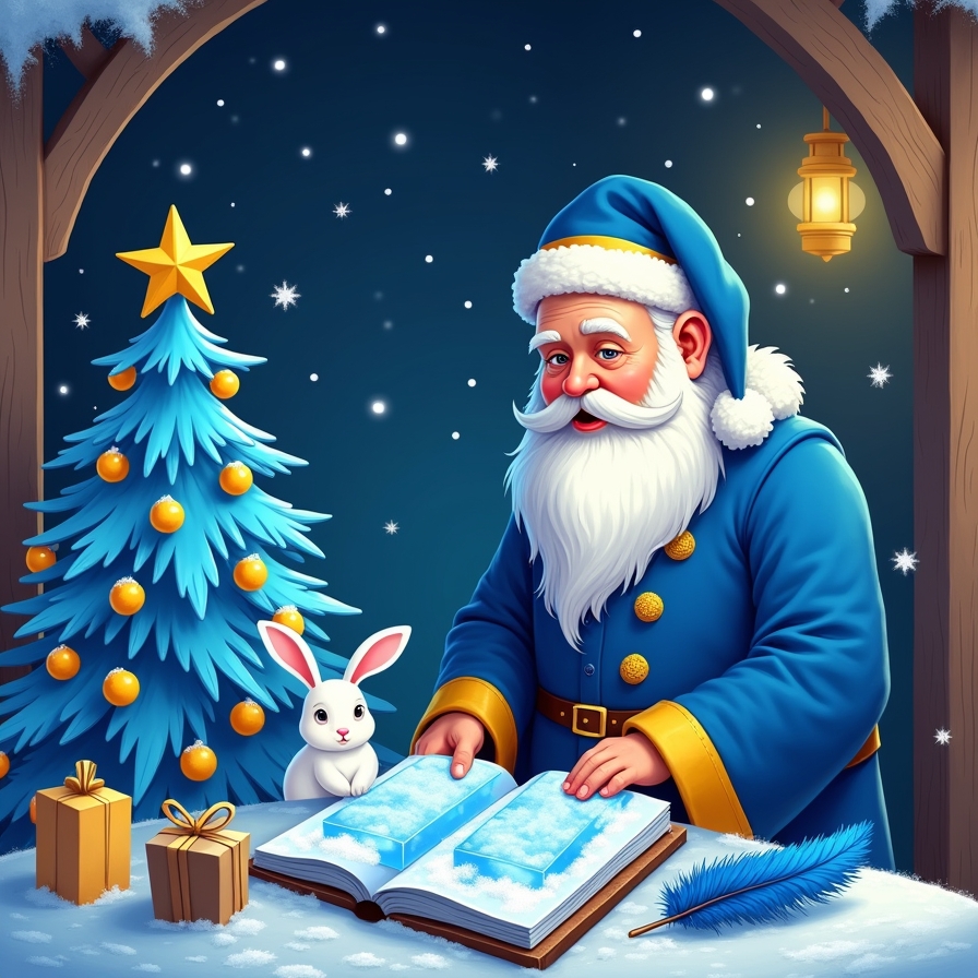 Святий Миколай та зайченята