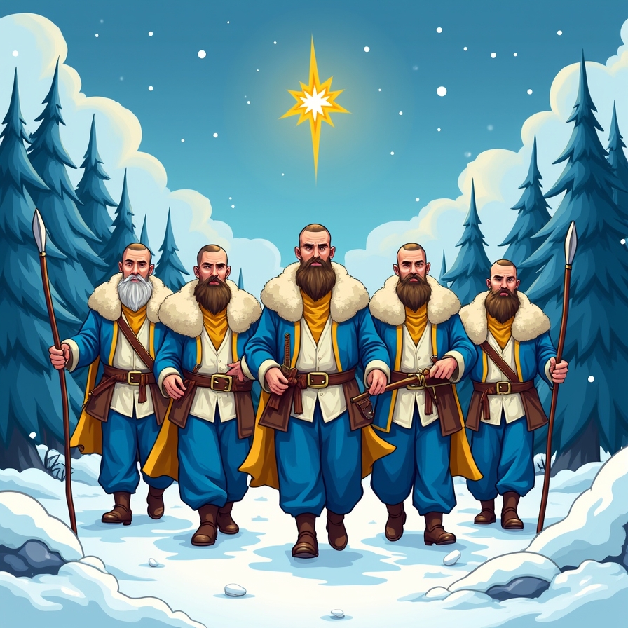 Як козаки Різдво зі своїми рідними зустріли