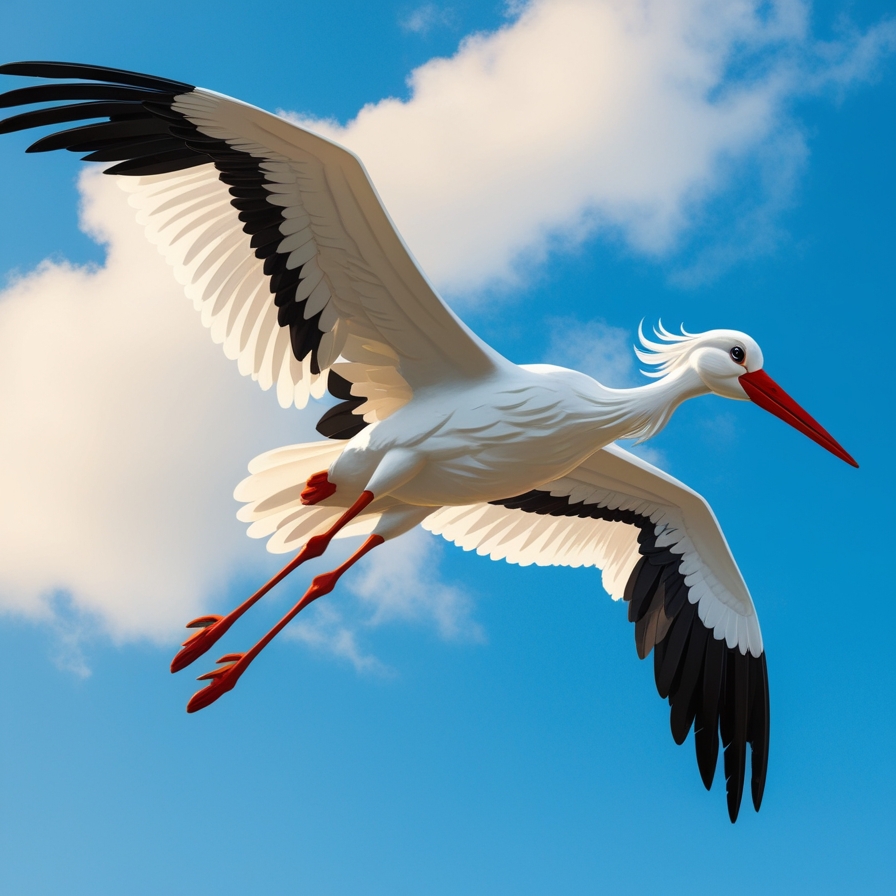 Чарівні крила прекрасної Лелеки