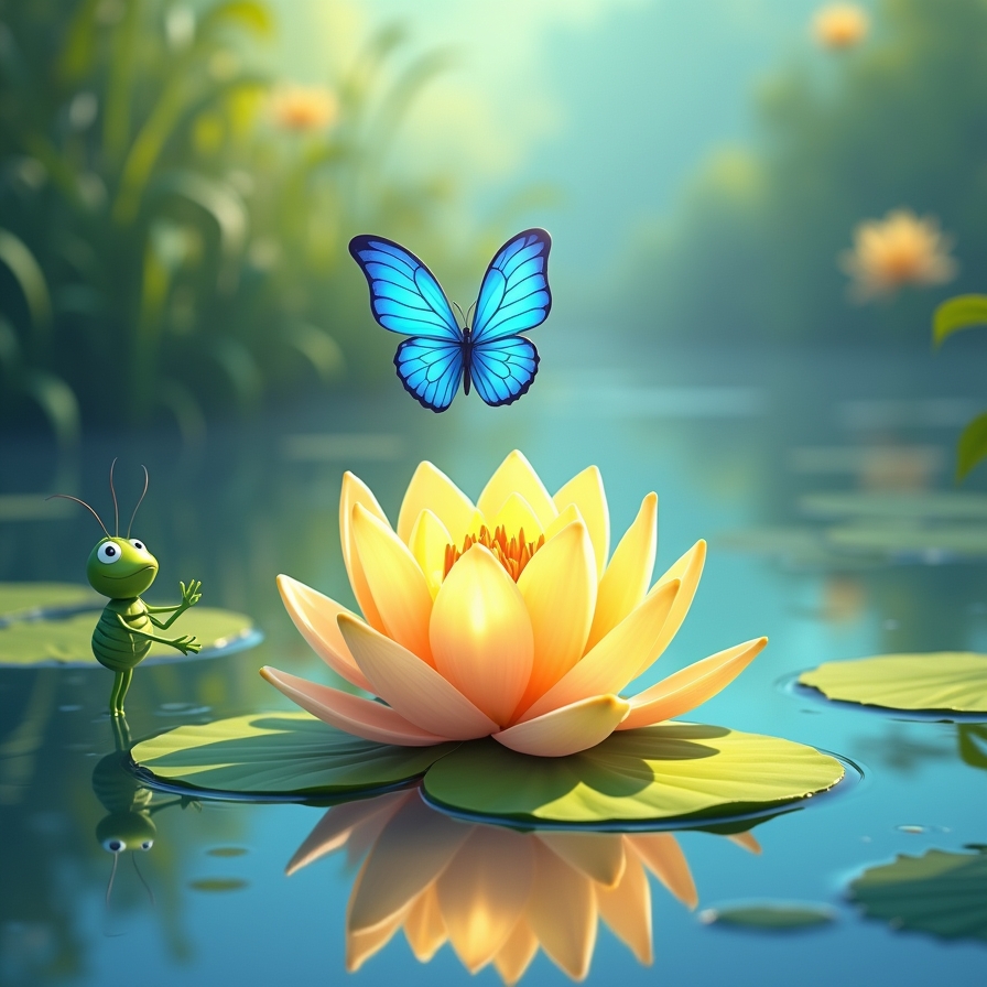 Як метелик та цвіркун чарівне латаття врятували